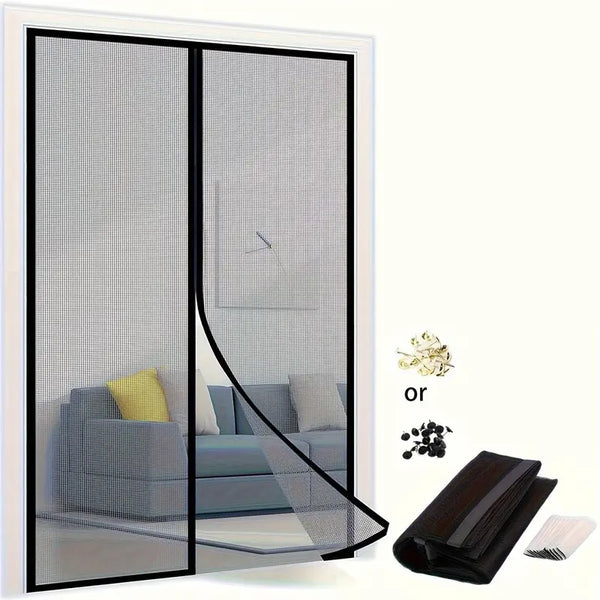 Magnetic Screen Door – Automatic Close, Keeps Bugs Out, Pet & Kid Friendly