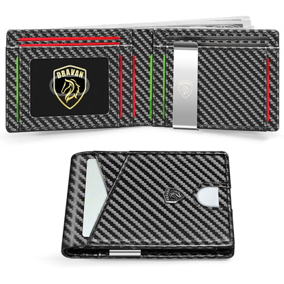 Father's Day Gifts, Men's Minimalist Carbon Fiber Card Holder