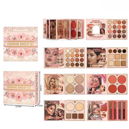 8-in-1 Book-Style Makeup Palette