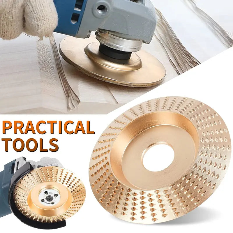 3PCS Wood Carving Disc Set for 4" or 4 1/2" Angle Grinder with 5/8" Arbor