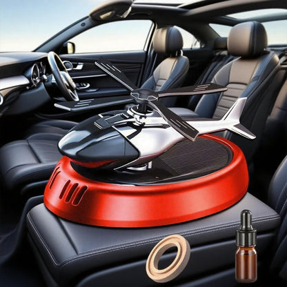 Creative Helicopter Solar Energy Rotating Aromatherapy Aviation Al Alloy Diffuser