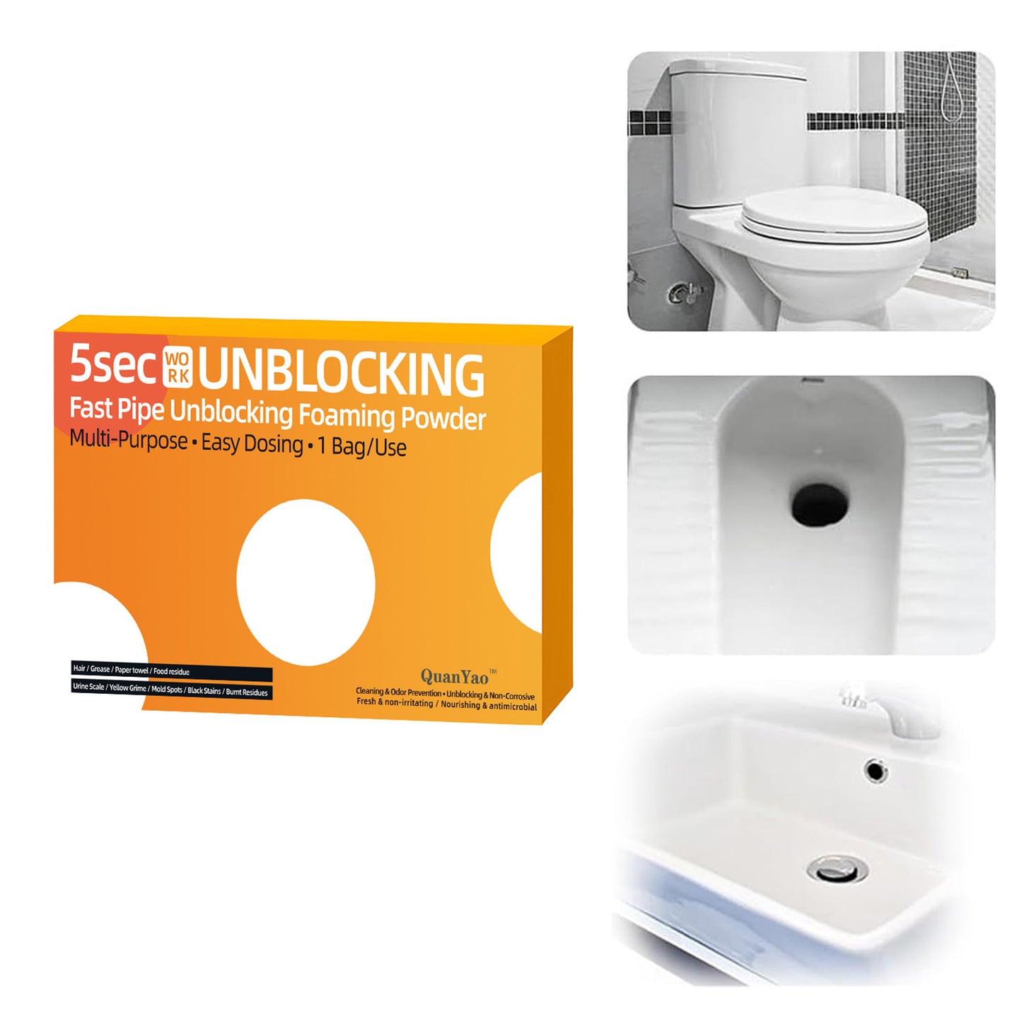 2026 New Sink Drain Cleaner, Multi-functional Sink and Drain Cleaner Powder Cleaning