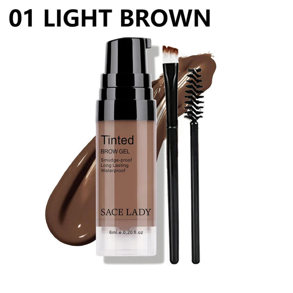 3D Eyebrow Gel Long Lasting 24 Hours Waterproof Smudge-proof Brow Cream Makeup Kit
