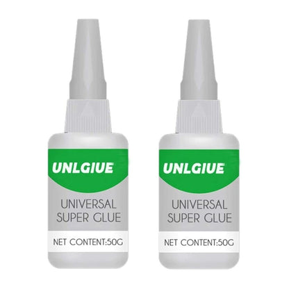 2Pcs Unique Universal Super Glue Strong Plastic Glue - Instant Fix Clear Glue Liquid, Waterproof