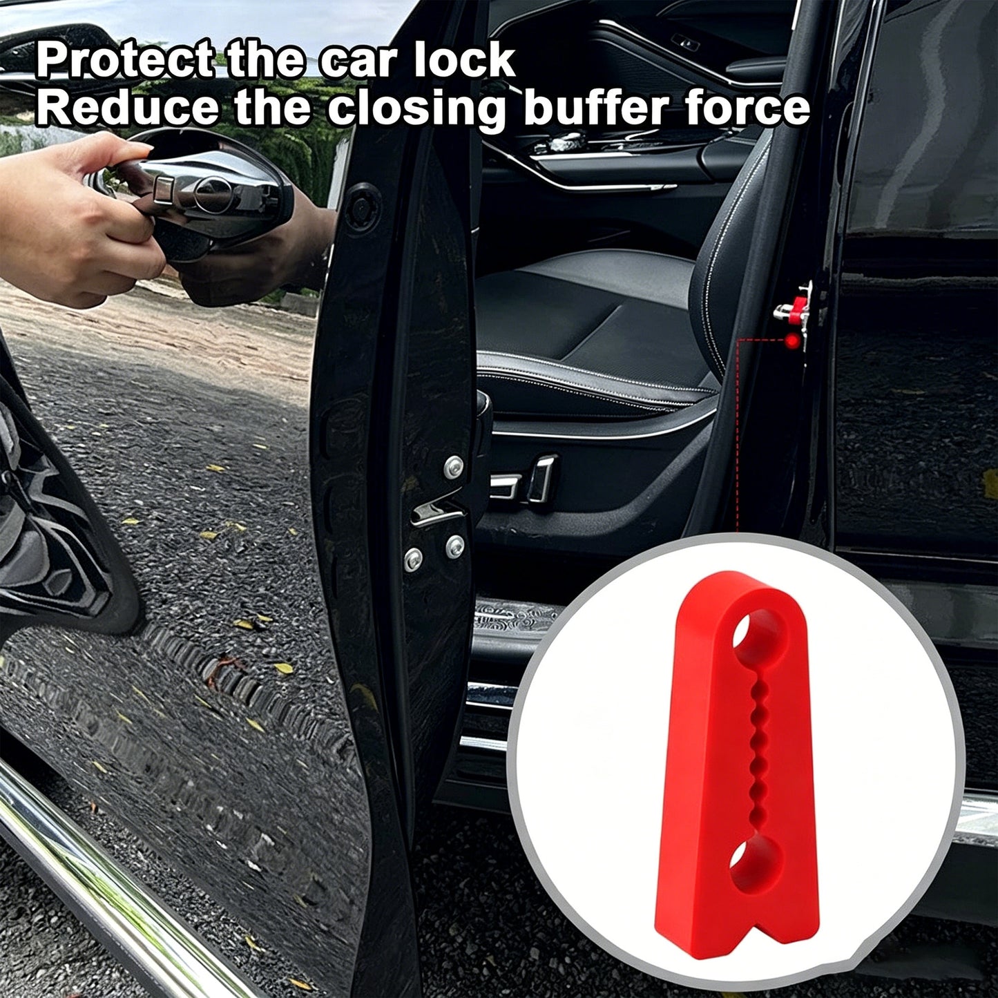 4PCS Car Door Shock Absorber Cover Pads