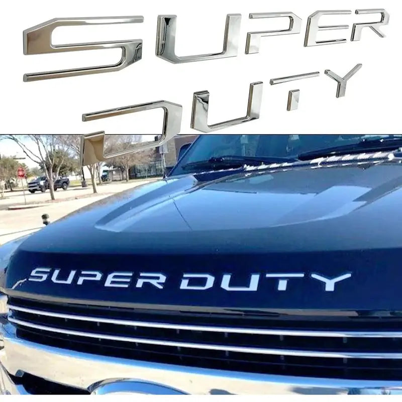 For 2017- 2022 Models ONLY!3D Raised Super Duty Insert Letter Emblem Decal