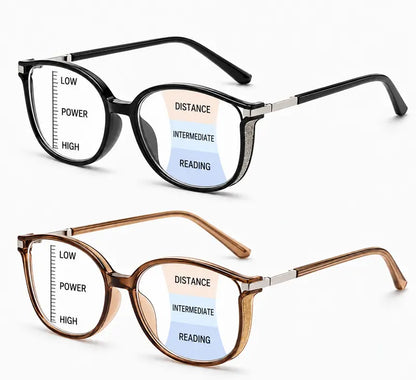 Progressive Multifocal Reading Glasses Photochromic Blue Light Filtering Readers
