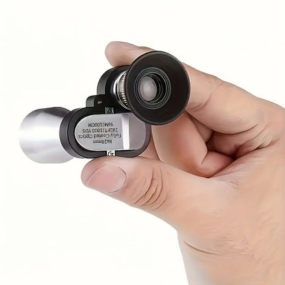 10×20 Mini Monocular Phone Telescope Distance Viewer with Adjustable Smartphone Clip