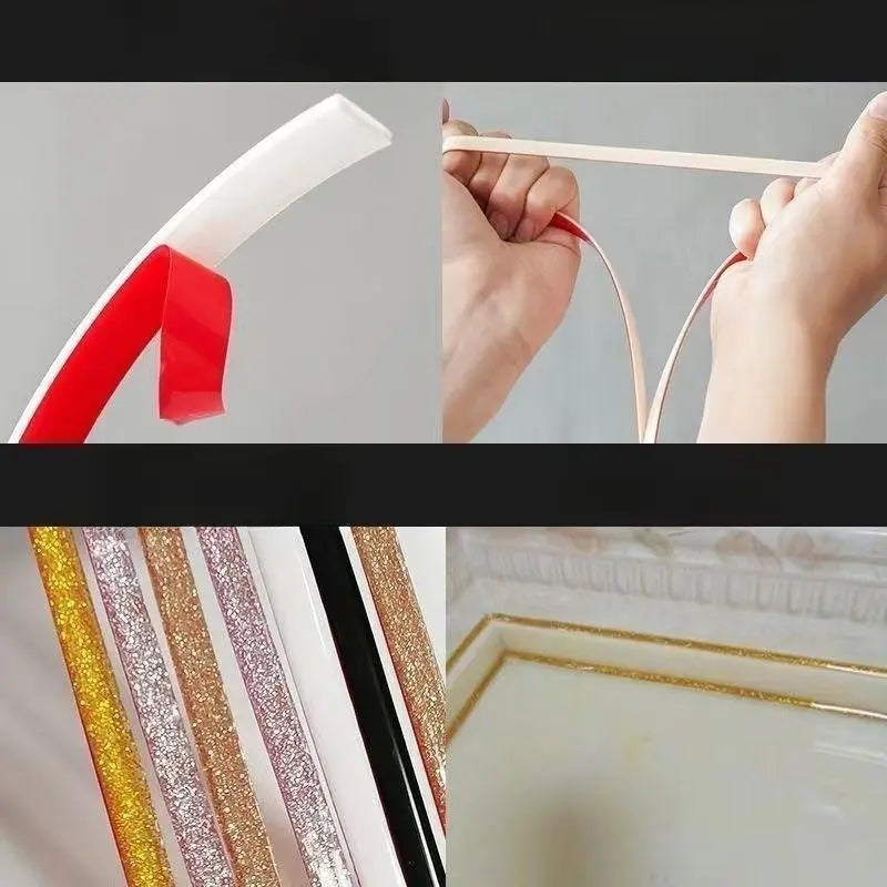6M Self-Adhesive Caulk Strip, Waterproof & Mildewproof Sealing Tape