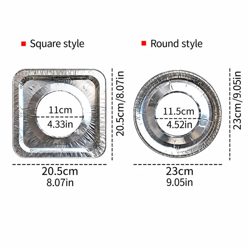 Disposable Stove Burner Protector, Aluminum Foil Stove Burner Protector