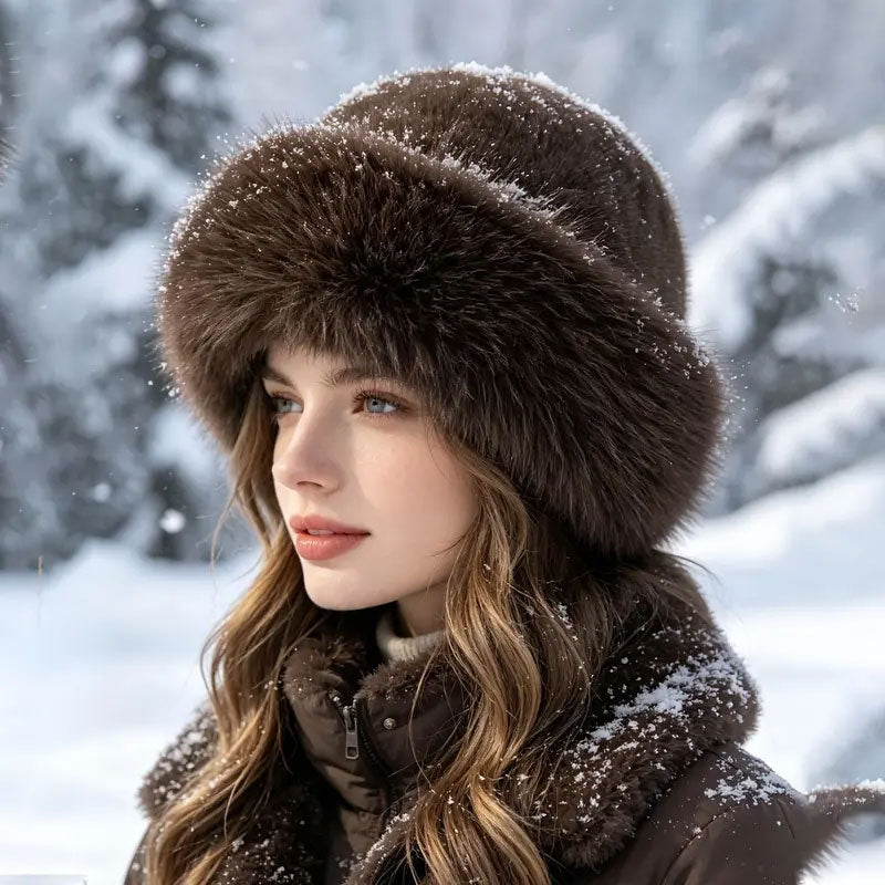 Women's Teddy Sherpa Bucket Hat - Ultra Soft Wide Brim Thermal Fisherman Cap