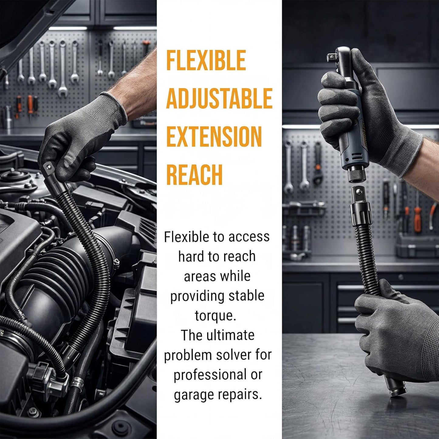 1/2 Flexible Shaft Extension Extender Torque Socket Ratchet Spanners Electric Wrench Connecting Rod Hand Tools