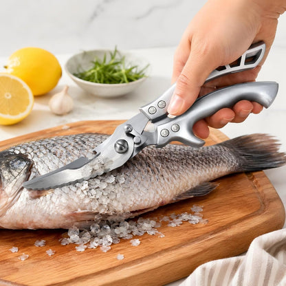 Bone Shears - Heavy-Duty Kitchen Scissors with Fish Scaler & Bottle Opener