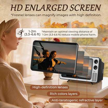 12" Screen Magnifier for Cell Phone, 3D HD Phone Screen Magnifier