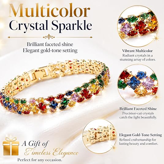 Women's Tennis Bracelet, Heart-Shaped Diamond Cuban Chain