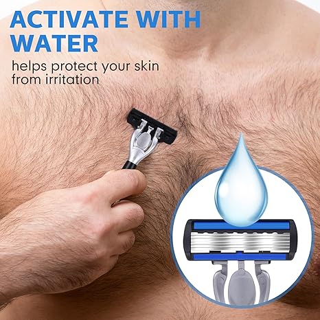 36Pcs Men's Razor Blade Replacement with PcsHandle