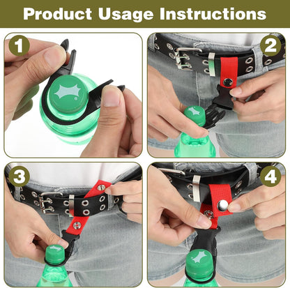 4pcs Hanging Bottle Buckle Clip Carabiner Drink Holder Camping Accessory