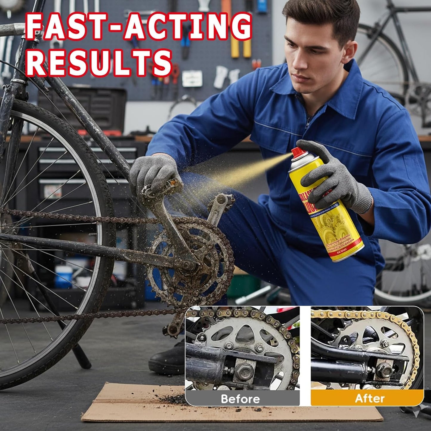 Anti-Rust Lubricant Spray & Rust Remover for Metal, Multi-Purpose Penetrating Oil
