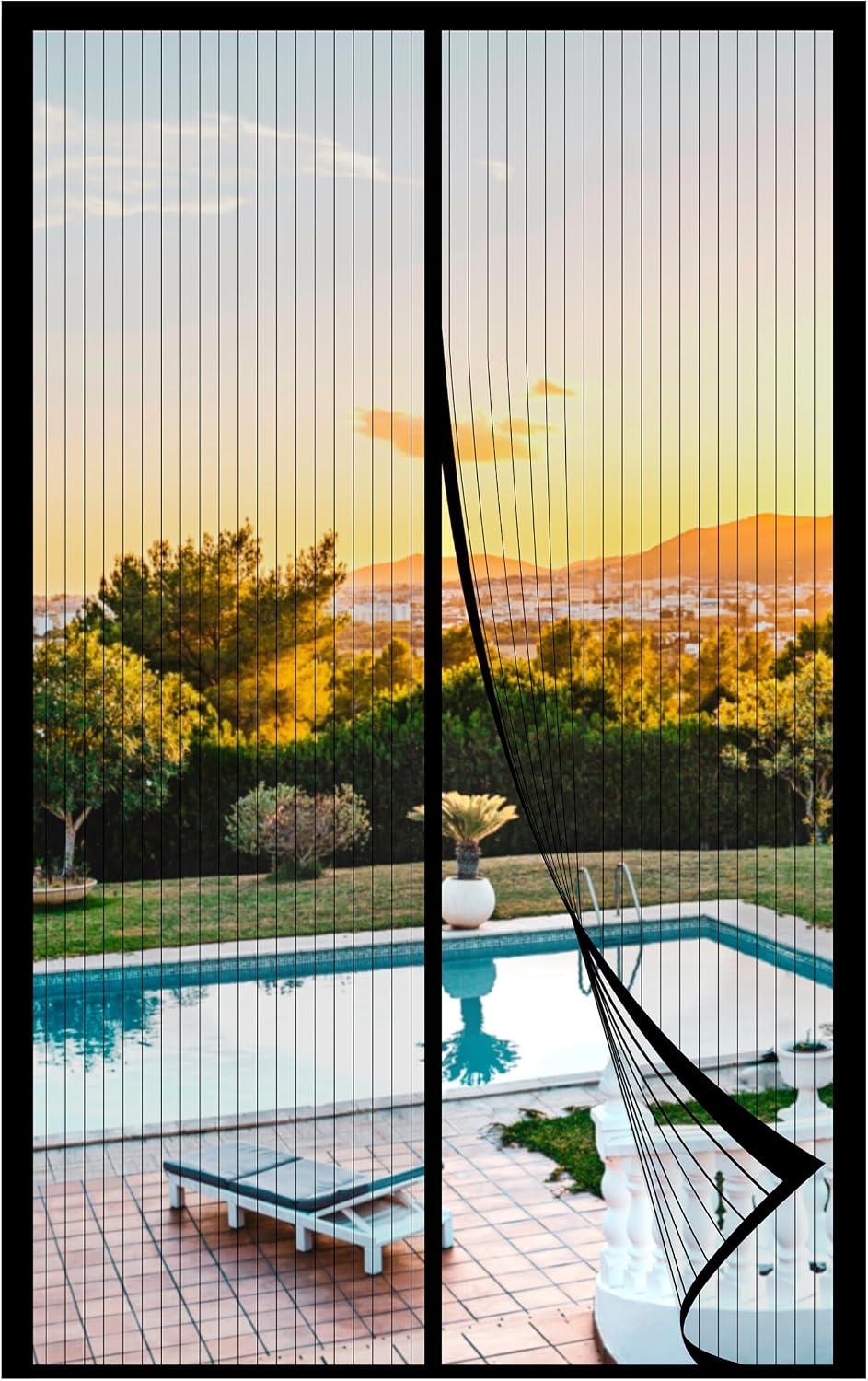 Magnetic Screen Door – Automatic Close, Keeps Bugs Out, Pet & Kid Friendly