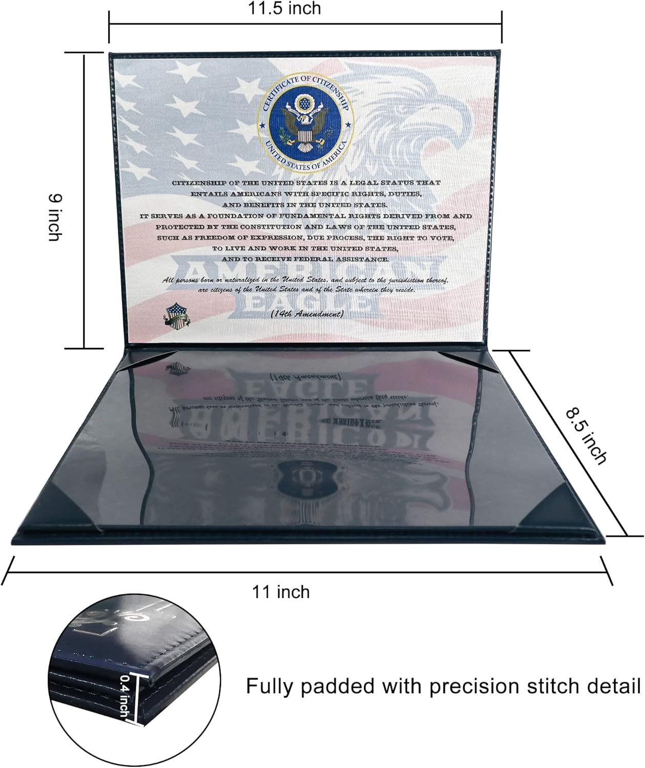 U.S. Citizenship Certificate Protective Sleeve — 250th Anniversary Commemorative Edition