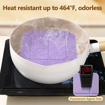 2-in-1 Magnetic Silicone Mat & Foldable Serving Tray, Non-Slip Heat Resistant Waterproof Food Grade