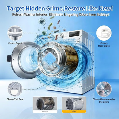 Washing Machine Cleaner Tablets - Deep Cleans & Descaler