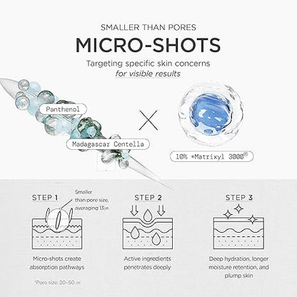 3Pcs Boosting Shot Ampoule, Volufiline & Hyaluronic Acid Serum for Face