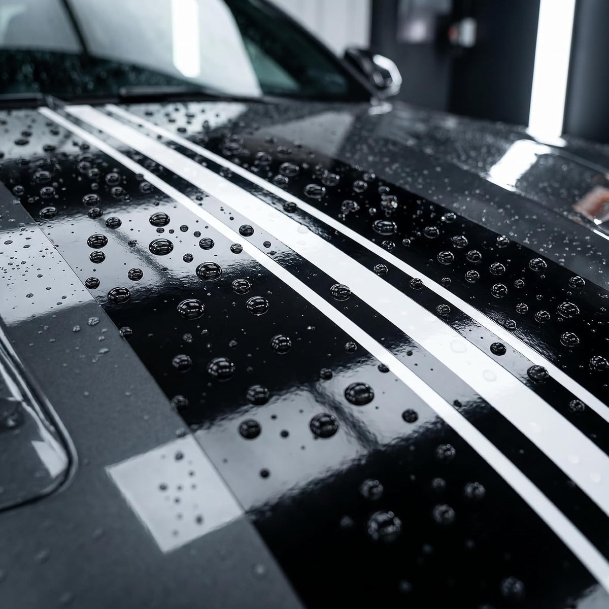 Universal PVC Racing Hood Stripe Vinyl Decals
