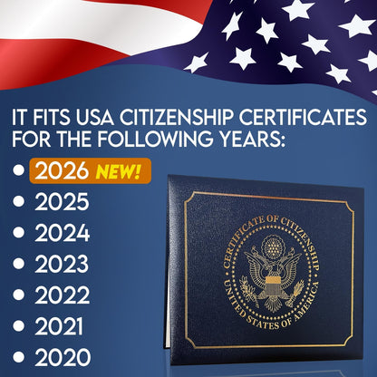 U.S. Citizenship Certificate Protective Sleeve — 250th Anniversary Commemorative Edition