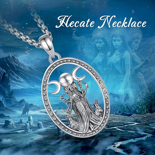 March Goddess Hecate necklace Hecate Goddess Protection Design Accessories
