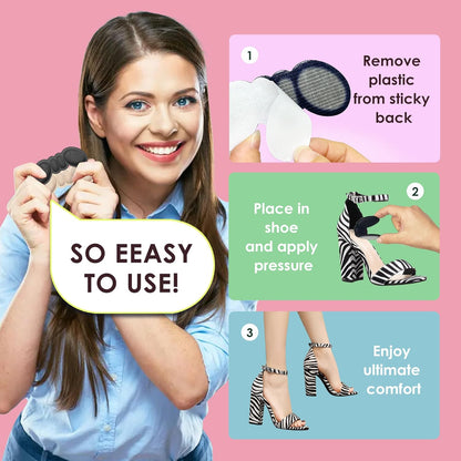 10 PCS Non-Slip Heel Pads - Heel Inserts Shoe Heel Blister Prevention Pads
