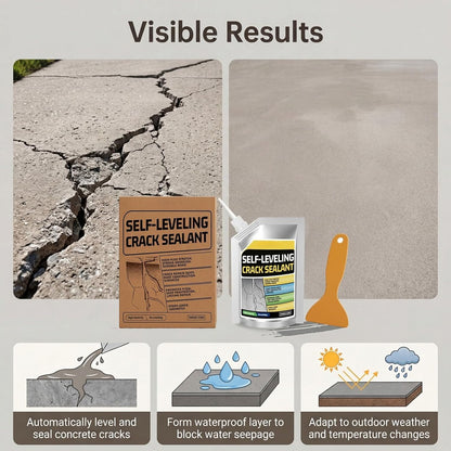 Concrete Crack Filler High-Elasticity Cement Repair Sealant Self-Leveling Waterproof Caulk
