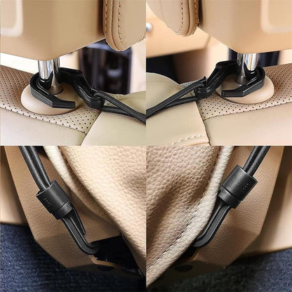 3-Layer Car Mesh Organizer, Seat Back Net Bag, Barrier of Backseat Pet Kids
