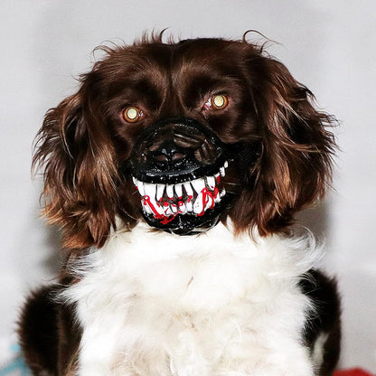 Halloween Muzzle for Large Dog Mesh Dog Muzzle Soft Muzzle for Dog