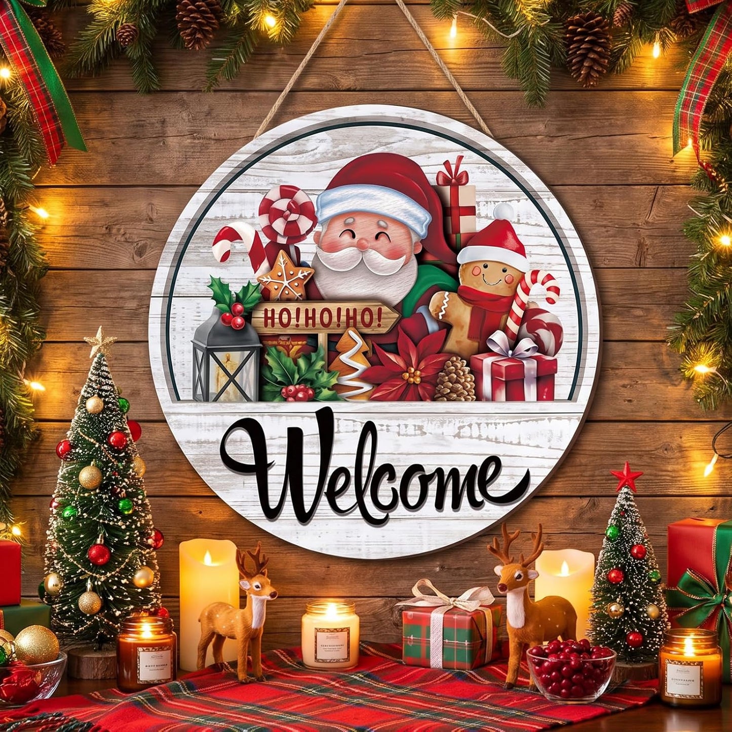 Christmas Welcome Door Sign