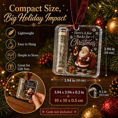 6Pcs Christmas Cash Gift Holder Ornament