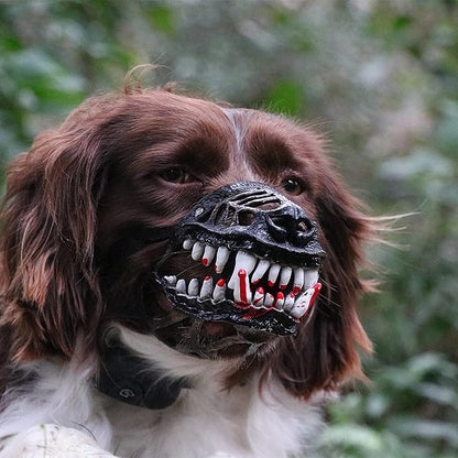 Halloween Muzzle for Large Dog Mesh Dog Muzzle Soft Muzzle for Dog