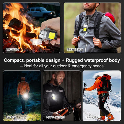Waterproof Lighter of 3 Modes Windproof Flashlight,, Electric USB Rechargeable
