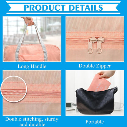 2PCS Foldable Travel Duffel Bag Tote Carry on Luggage Bag