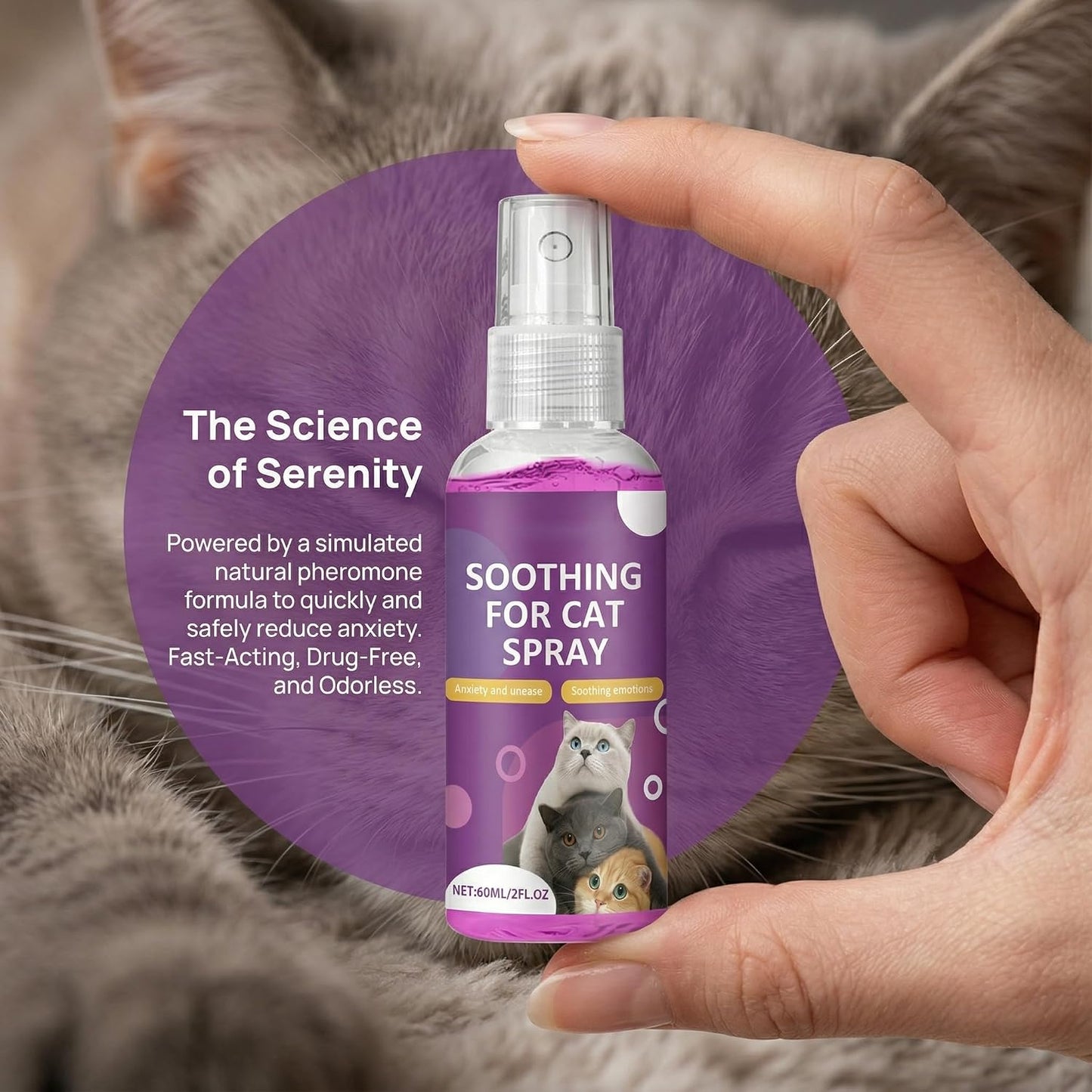 Natural Pet Deterrent Spray, Pet Deterrent for Furniture Protection, Pee Spraying