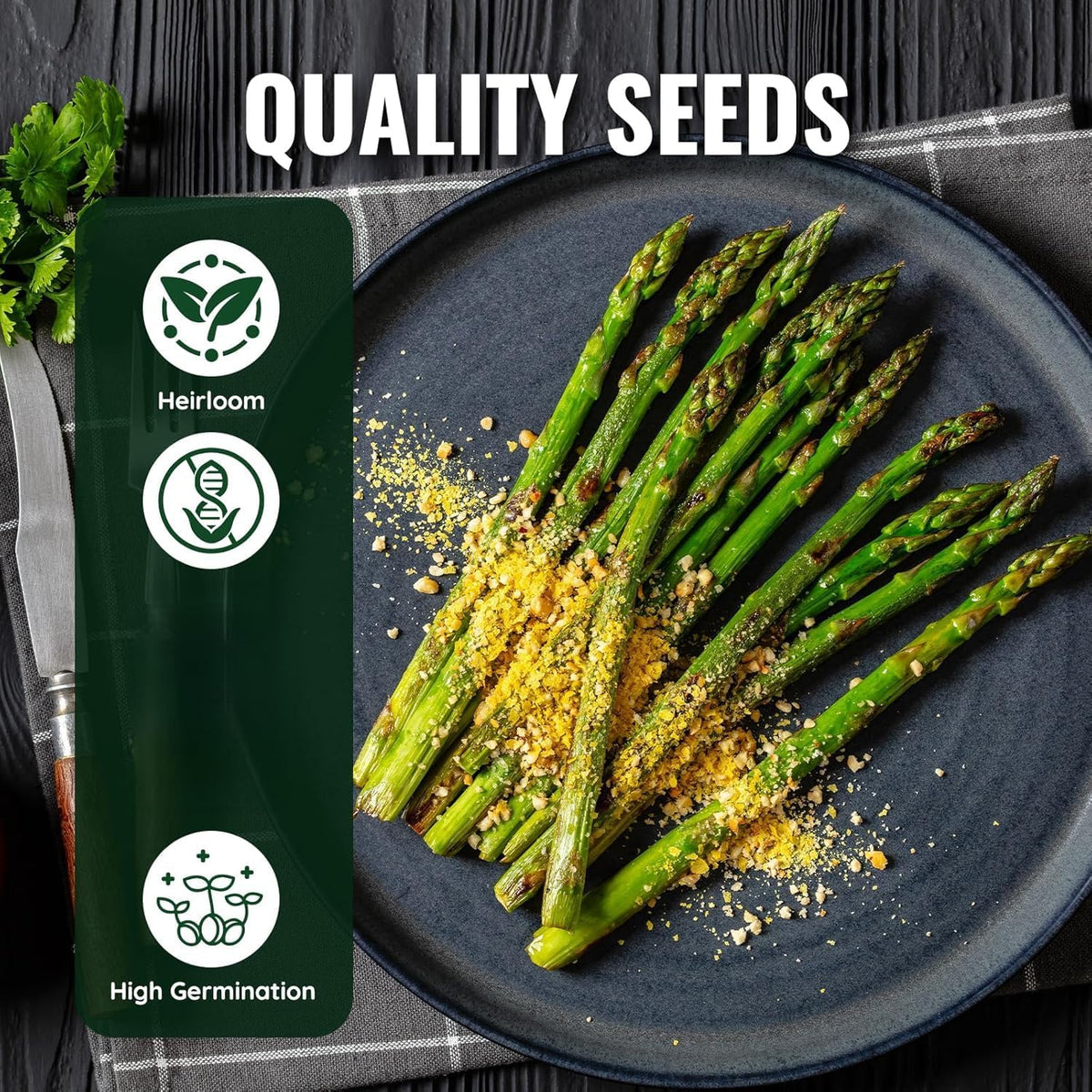 Low-Fat High-Fiber Asparagus Pips| Top Choice for Weight Loss Veggies | Perennial & Easy to Grow