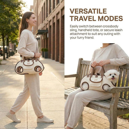 Portable Breathable Pet Carrier Purse, Puppy Tote for Dogs & Cats