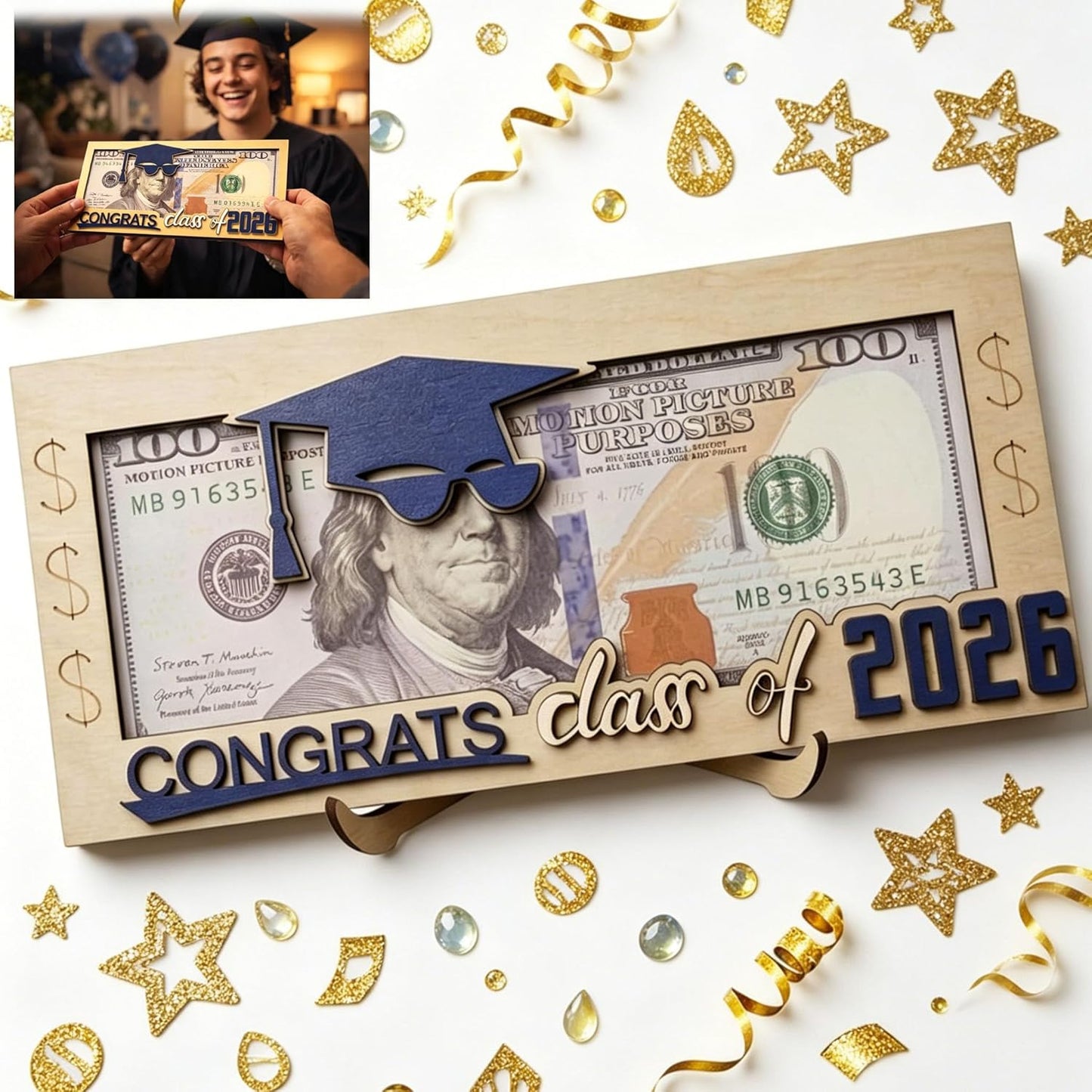 Sunglasses Graduation 2026 Money Holder