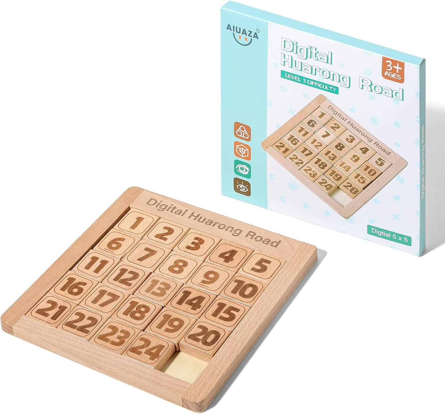 Number Sliding Puzzle Brain Teasers Toy Tangram Slide Puzzle Game