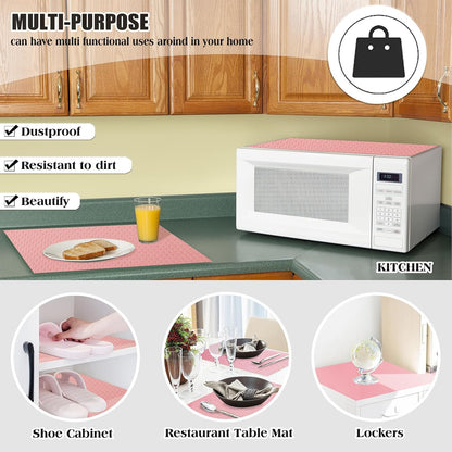 4Pcs Refrigerator Liners for Shelves Non-Adhesive Shelf or Drawer Liner
