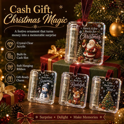 6Pcs Christmas Cash Gift Holder Ornament