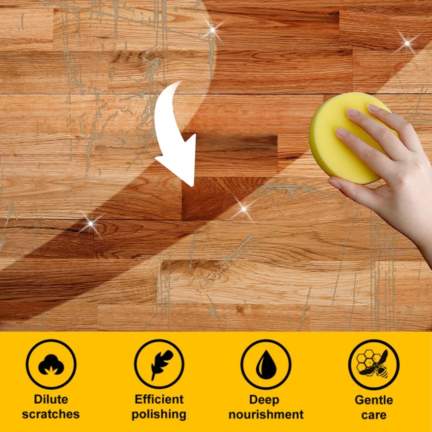 Beeswax Wood Furniture Polish & Conditioner - Natural Oil for Furniture Care