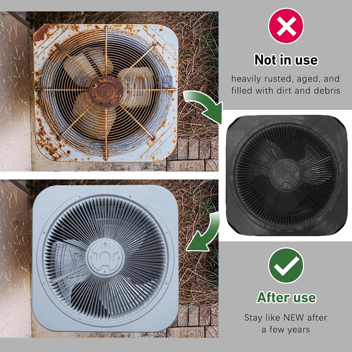 Update Air Conditioner Cover - AC Cover Designed To Protect Coils From Clogging