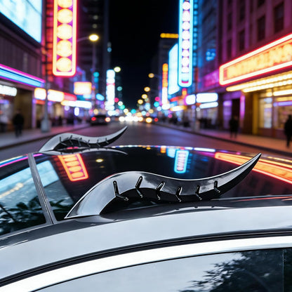 1 Pair Car Roof Dragon Horns Modification