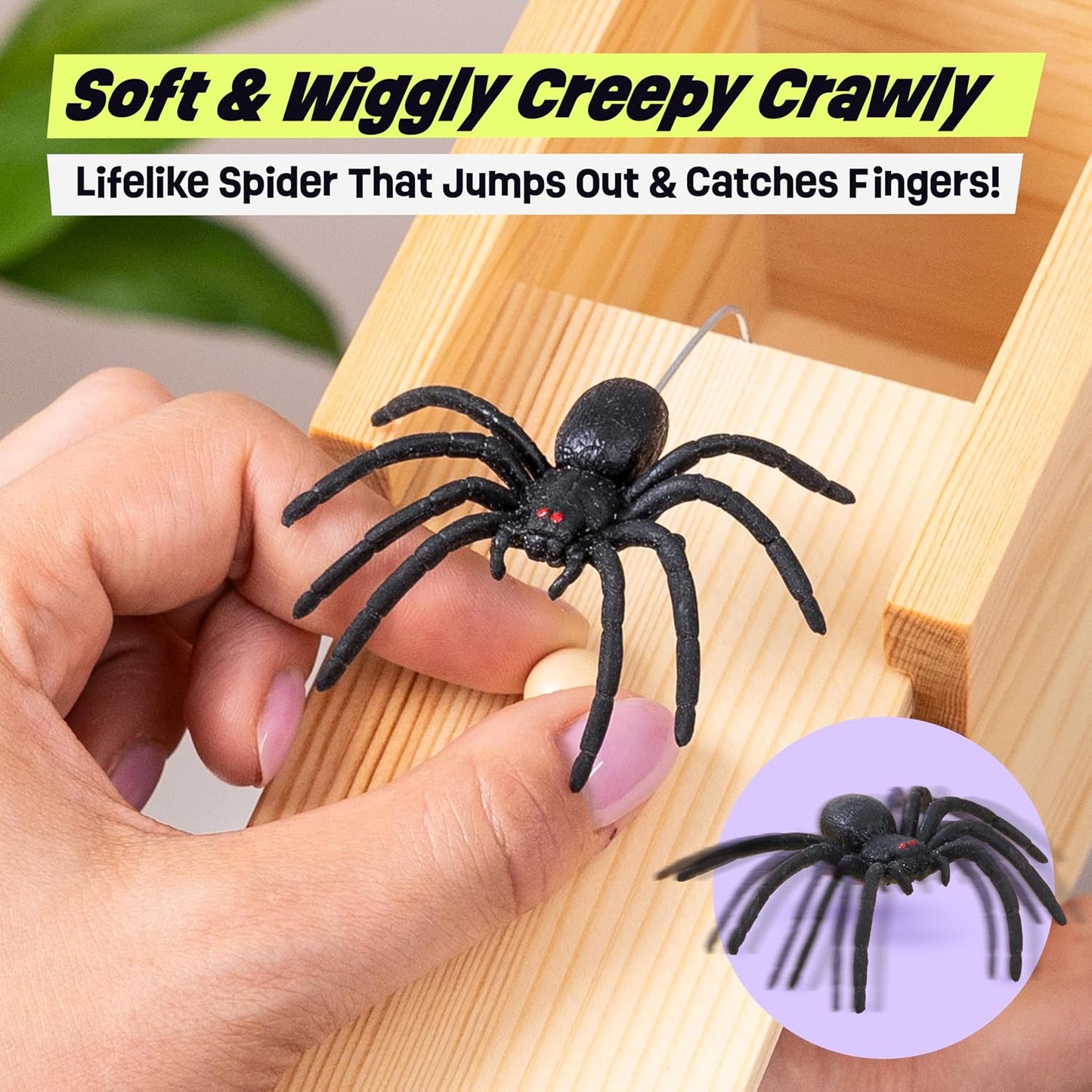 Spider Prank Box Gag Gift, Funny Surprise Gift Box Christmas White Elephant Gifts